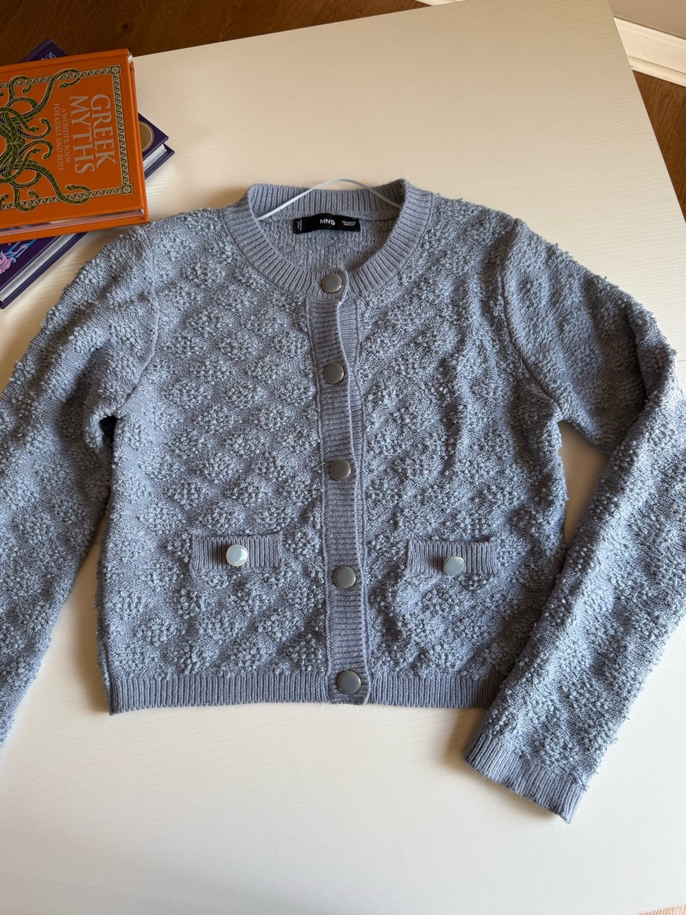 Mango Light Blue Jacket XS